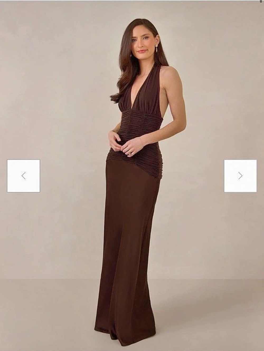 NWT Park & Fifth Monroe Dress Brown Maxi Dress